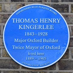 Blue Plaque: Thomas Henry Kingerlee